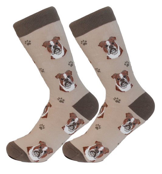 Bulldog Socks - Unisex - Fun Novelty Dog Socks