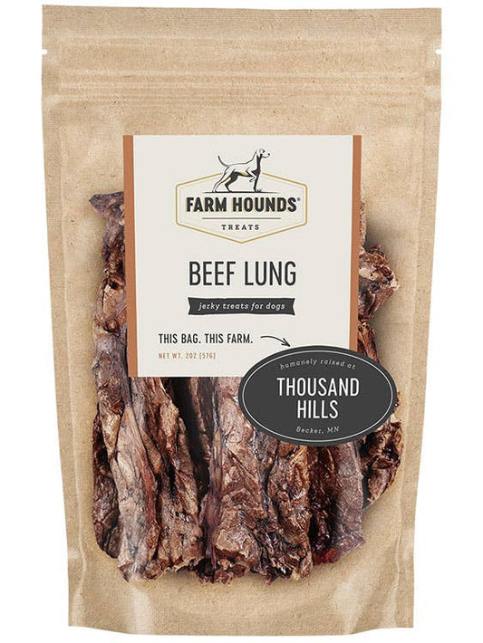 Farm Hounds Beef Lung Treats - All-Natural - 2oz