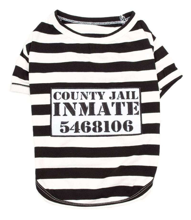 Furry Inmate Dog Shirt Pet Costume