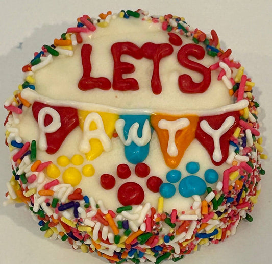 Let's PAWTY Sprinkle Doggie Cakes