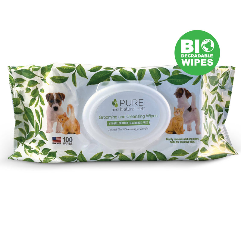 Grooming & Cleansing Wipes for Dogs & Cats / Fragrance-Free