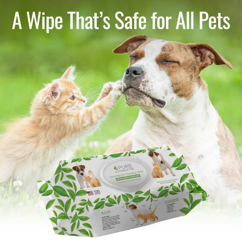 Grooming & Cleansing Wipes for Dogs & Cats / Fragrance-Free