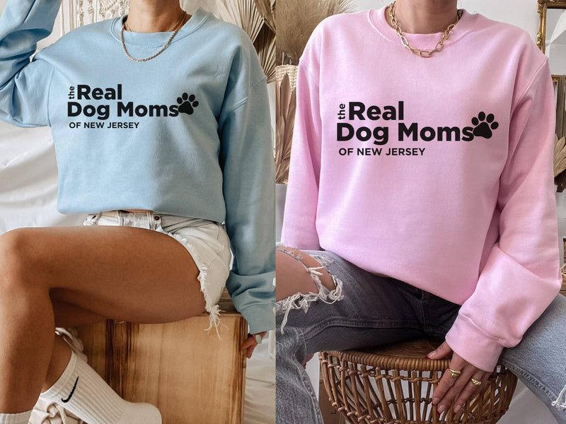 The Real Dog Moms of New Jersey Crew Neck Sweatshirt