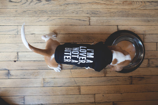 Snark City “I'm A Lover Not A Biter” Dog T-Shirt