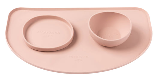 FuzzYard Life Silicone Feeding Mat Soft Blush