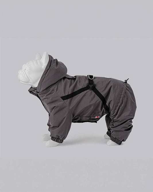 Hugo & Hudson Winter Dog Snowsuit - Grey