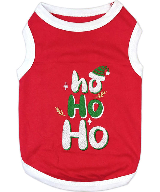 Ho Ho Ho Dog T-Shirt Perfect Holiday Costume for Dogs