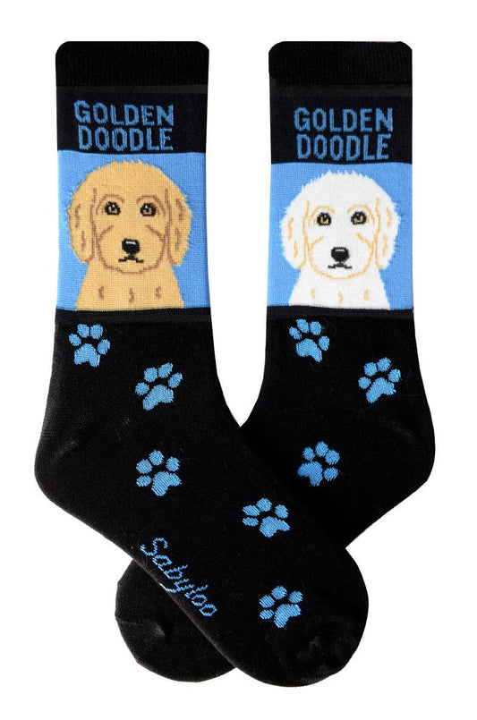 Golden Doodle Dog Socks: 10-13