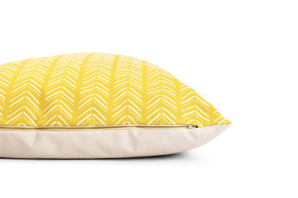 Yellow Chevron Pattern Washable Pet Bed Cover: Small Bed Cover Only