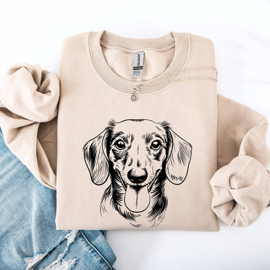 Dachshund Sweatshirt - Sand