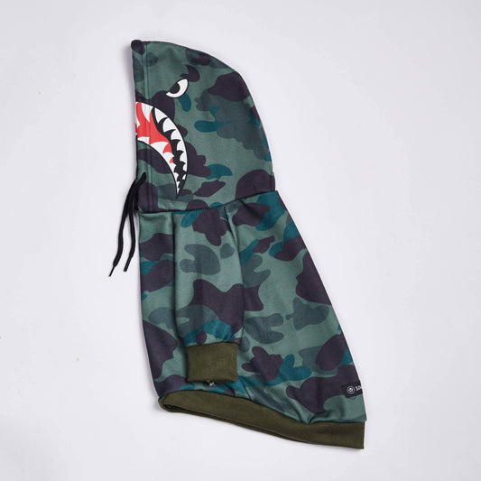 Spark Paws Monster Dog Hoodie - Green Camo