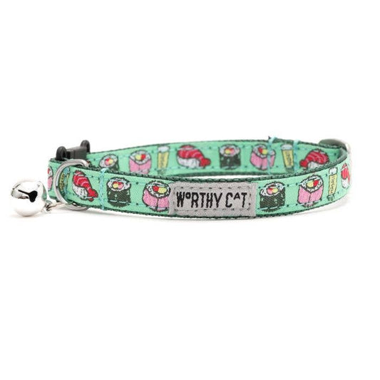 Sushi Cat Collar: One Size Fits Most / Mint Green