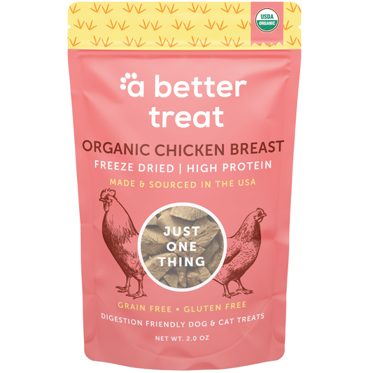 Organic Freeze Dried Chicken Breast Dog and Cat Treats