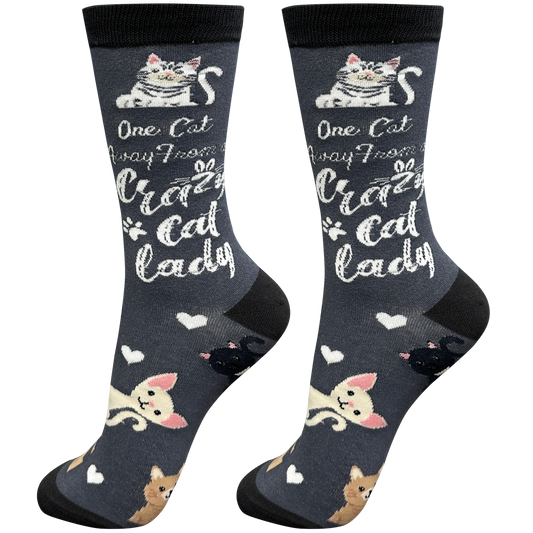 I love my Cat Socks - Fun Novelty Crew Socks - Unisex