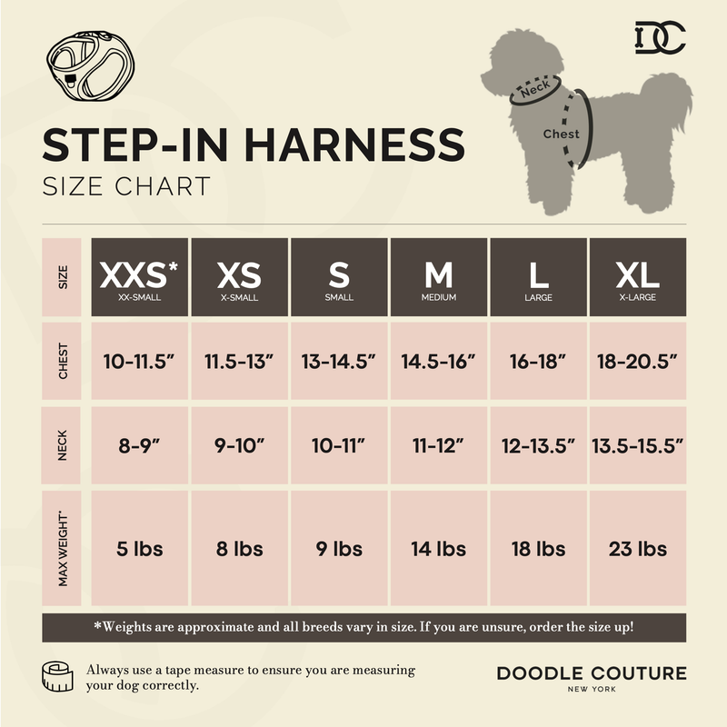 Doodle Couture Luxe No Pull Step In Harness