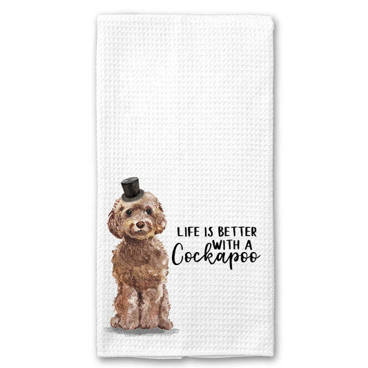 Life is Better with a Cockapoo Towel