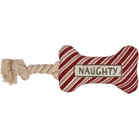 Naughty And Nice Dog Bone Toy