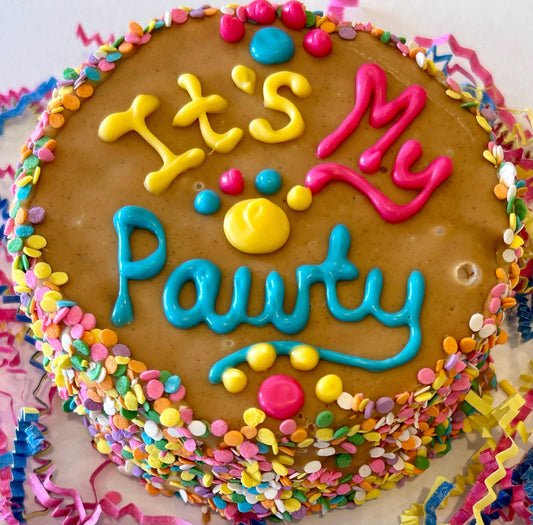 Delco PB It's My Pawty Doggie Cakes - 4.5" x 3.5"