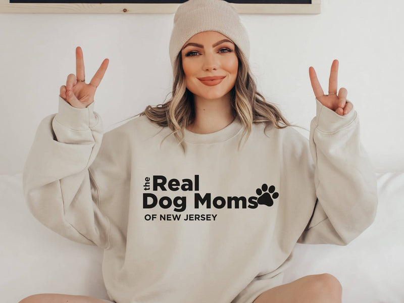 The Real Dog Moms of New Jersey Crew Neck Sweatshirt