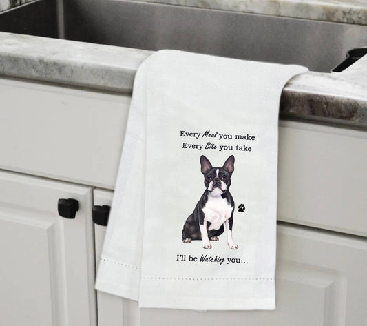 Boston Terrier Kitchen Towel