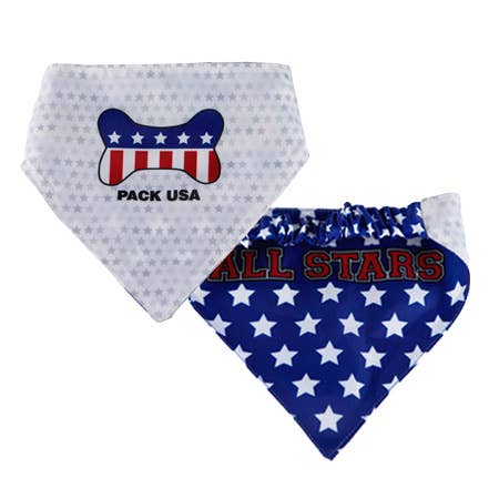 HIP DOGGIE PACK USA DOG BANDANA