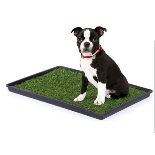 Mr. Peanut's Potty Place - Artificial Grass Puppy Pad for Dogs and Small Pets – Portable Training Pad with Tray: Small 25*20"