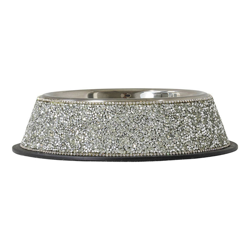 Luminous Rhinestone Dog Bowl