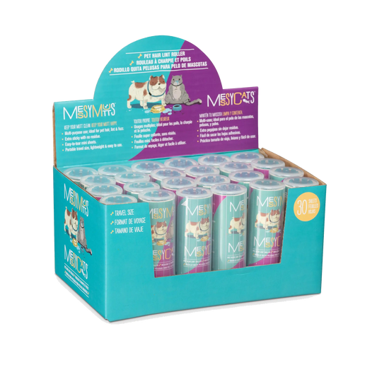 Messy Mutts 24 Pet Hair Lint Rollers, Travel Size
