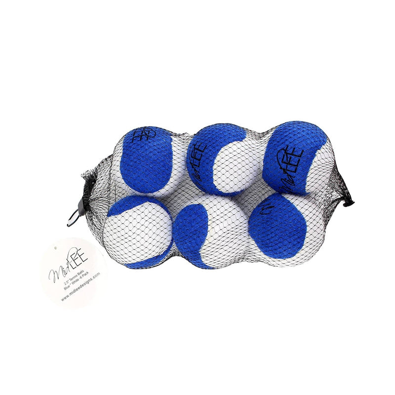 Midlee Blue/White Hanukkah Tennis Balls (Regular, 6pk)