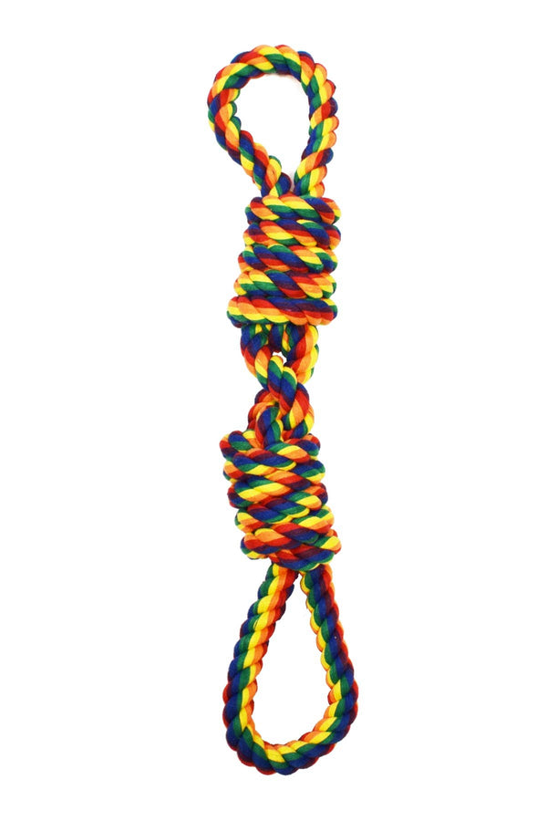 Amazing Pet Products Rope With Handle Multi Color 20"