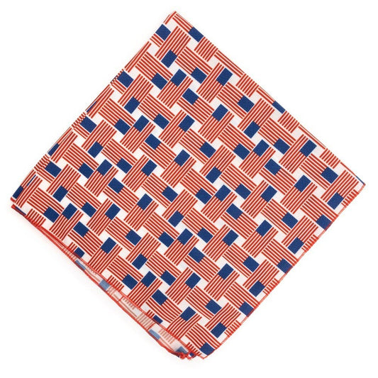 Patchwork Flag Bandana: Red/White/Blue / Small