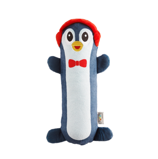 Outward Hound Stuffing Free Big Squeak Penguin Dog Chew Toy