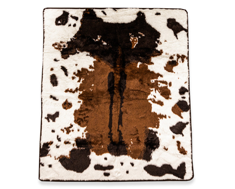 PupProtector™ Waterproof Throw Blanket - Brown Faux Cowhide