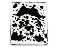 PupProtector™ Waterproof Throw Blanket - Black Faux Cowhide