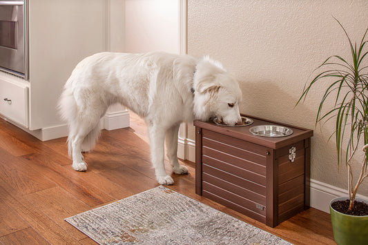 Large Ecoflex Pet Feeder with Storage