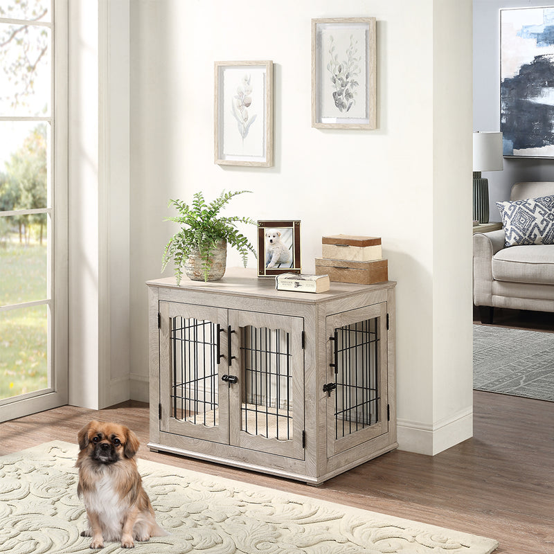 Natural Grey Accent Table Crate