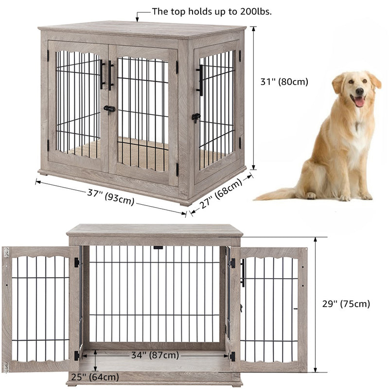 Natural Grey Accent Table Crate