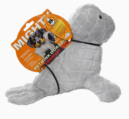 Tuffy Mighty Arctic Seal, Plush, Squeaky Dog Toy