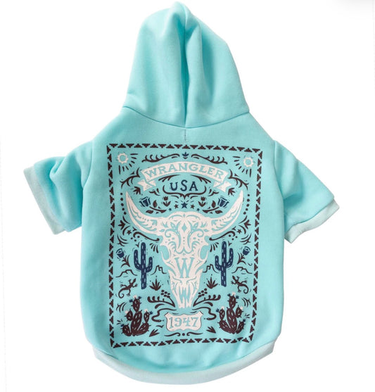 Wrangler Pet Blue Desert Poster Dog Hoodie