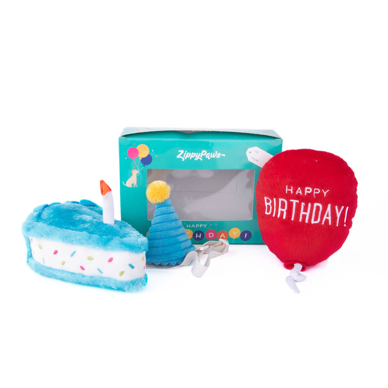 ZippyPaws Birthday Box Pink 3pc