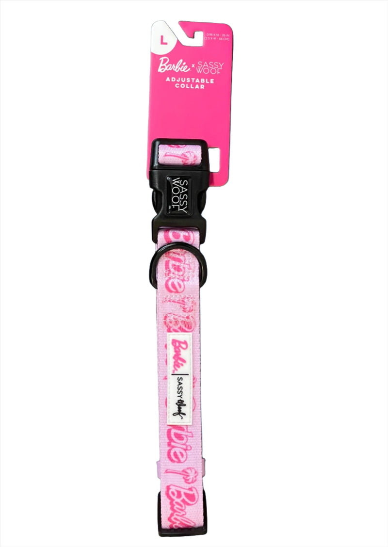 Barbie Malibu Adjustable Dog Collar - Pink