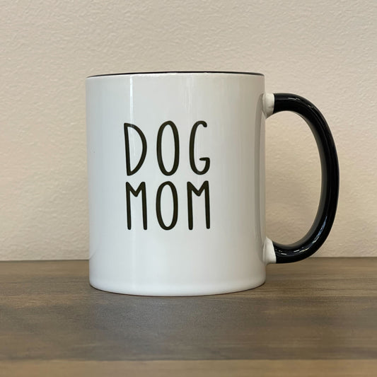 Dog Mom Mug - Frenchie Line Drawing