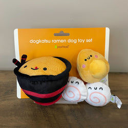 Pearhead Dogkatsu Ramen Dog Toy set