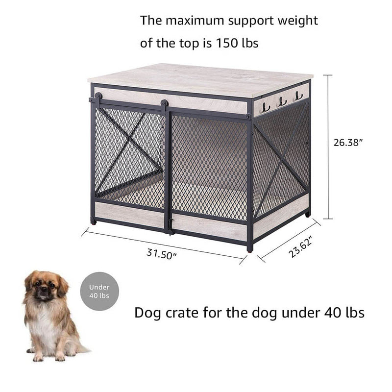 Sliding Door End Table Medium Dog Crate