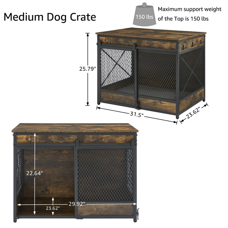 Sliding Door End Table Medium Dog Crate