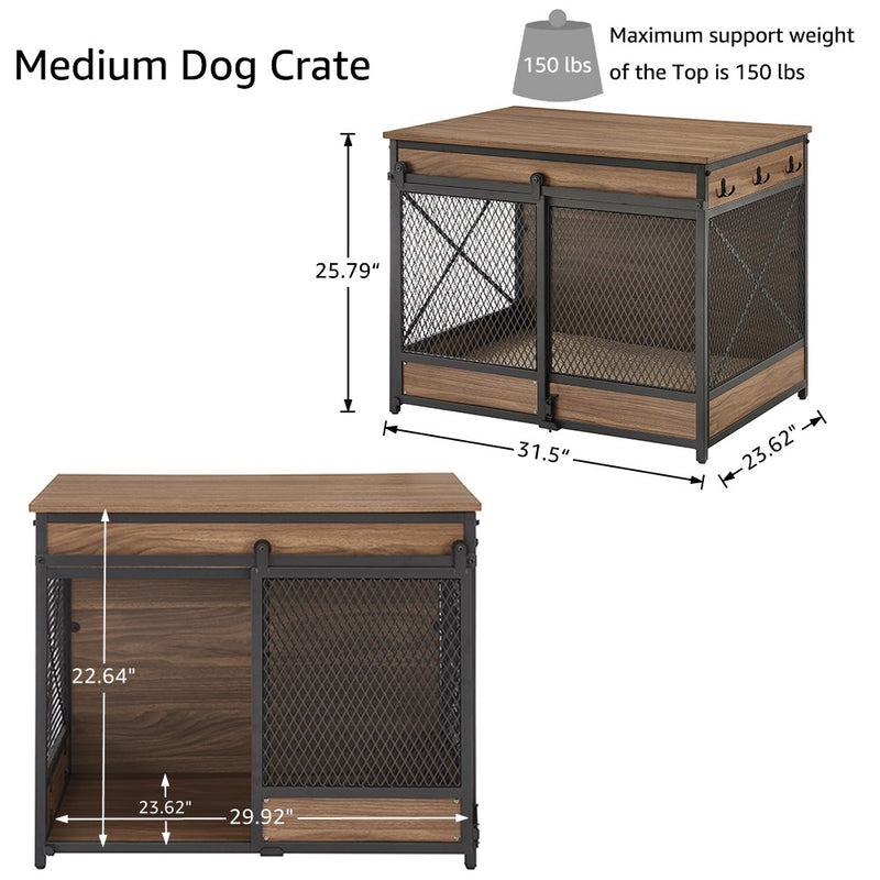 Sliding Door End Table Medium Dog Crate