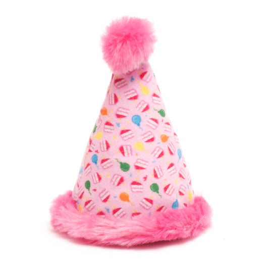 Birthday Hat Cat Toy: One Size Fits Most / Blue