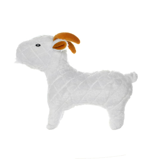 Mighty Tuffy Farm Goat, Plush, Squeaky Dog Toy