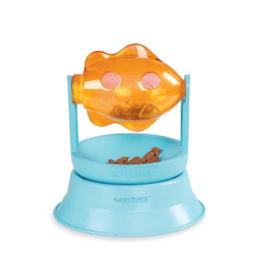 Catstages 2-in-1 Topper Spin Fish Treat Cat Toy