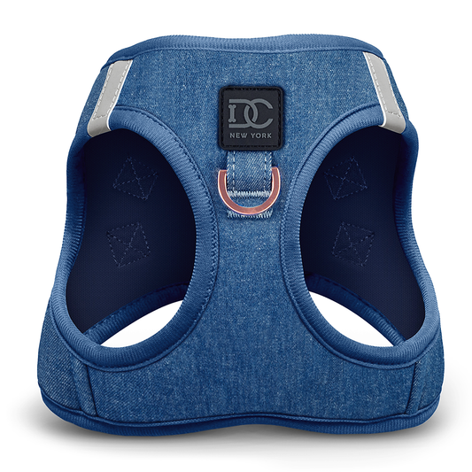 No-Pull Step-In Dog Harness - Denim